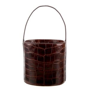 STAUD Bissette bucket bag in dark brown